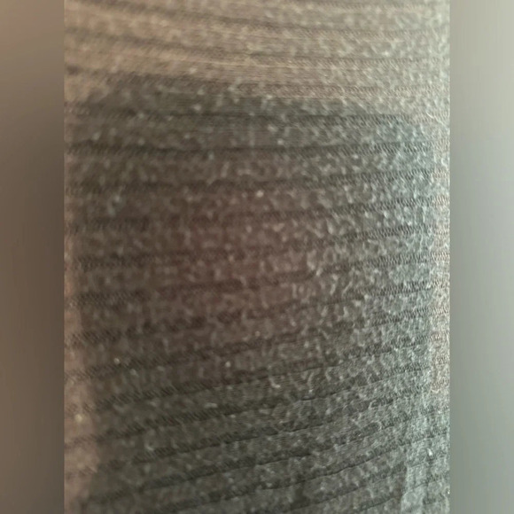 We The Free People Lover Ribbed Black Split Back Ribbed Raw Hem Medium - Picture 8 of 12